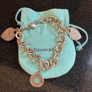 Tiffany & Co. Silver Return to Tiffany Multi Charm Bracelet